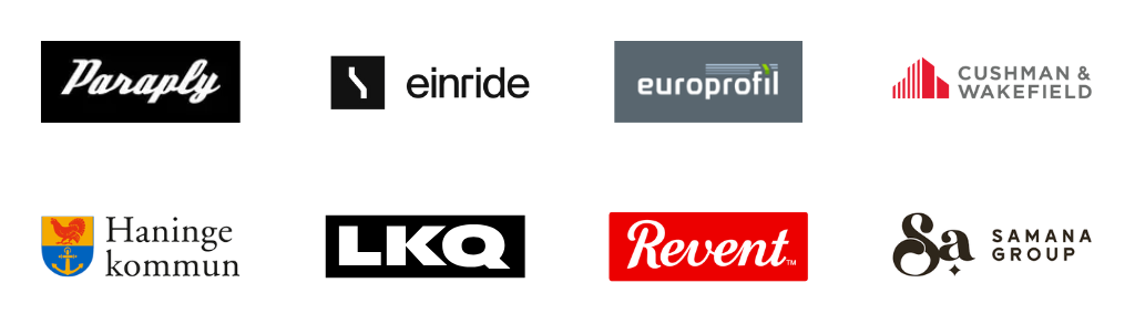Clients: Paraply, Einride, Europrofil, Cushman & Wakefield, Vattenfall, Pontech, Homage, HonestBox